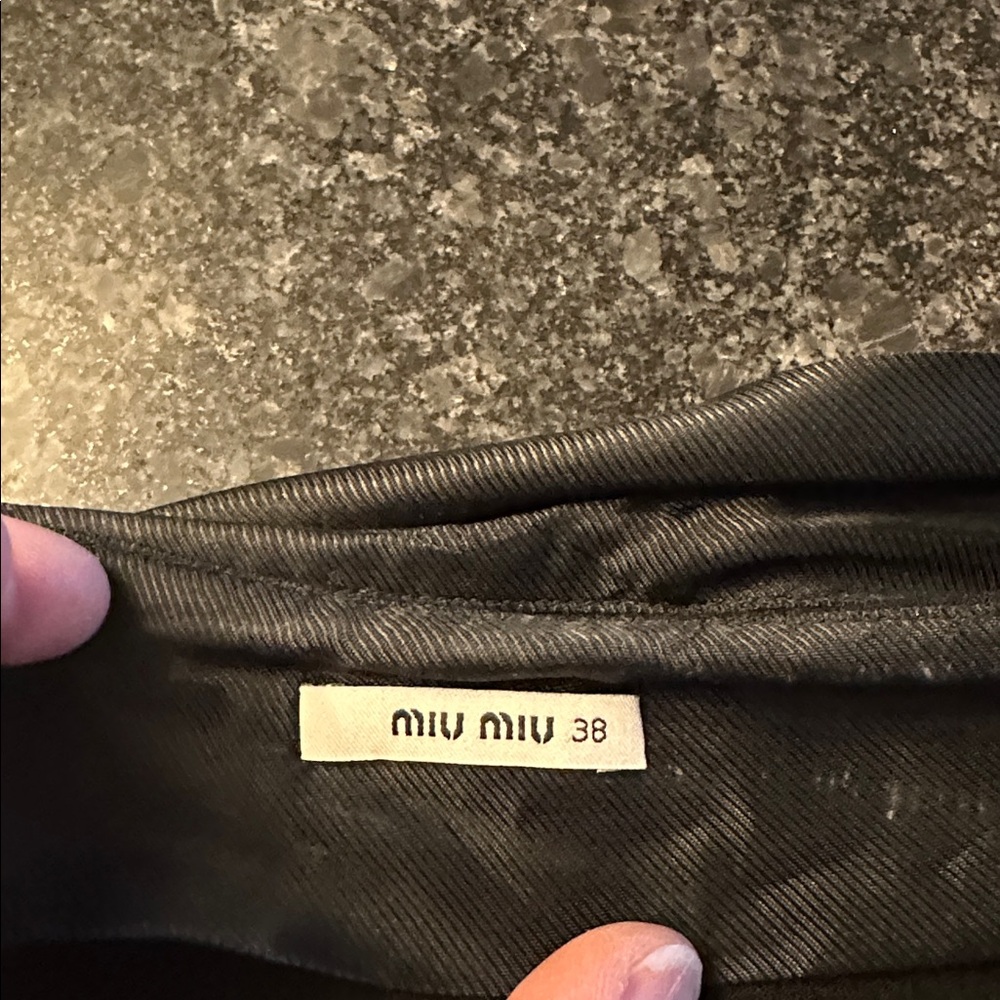 Miu Miu Black A line skirt authentic - Picture 3 of 6
